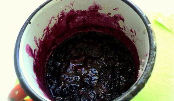 мини-чизкейки с черникой