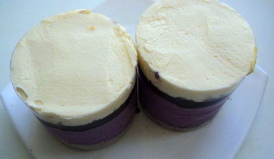 мини-чизкейки с черникой