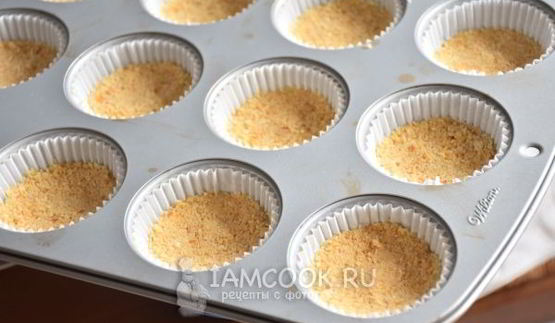 порционные закусочные чизкейки с ветчиной