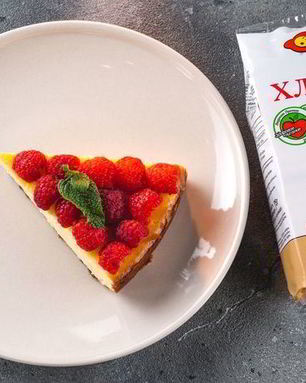 Простой чизкейк на основе из хлебцев