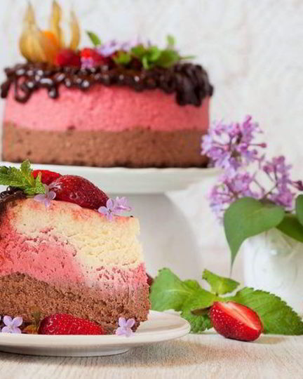 Рецепт шоколадна-вишневого чизкейк