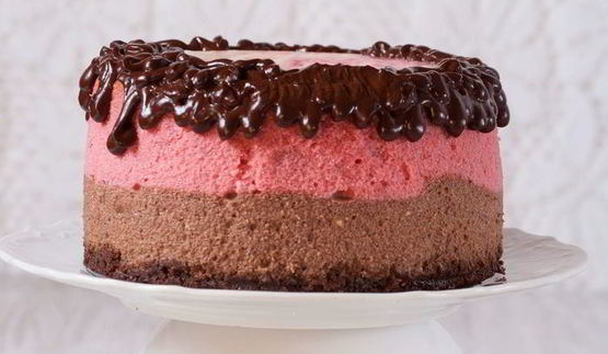 шоколадно-вишневый чизкейк