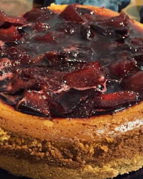 Сливовый тарт-чизкейк