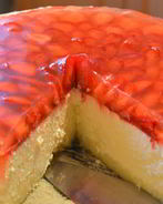 Творожный чизкейк с клубникой