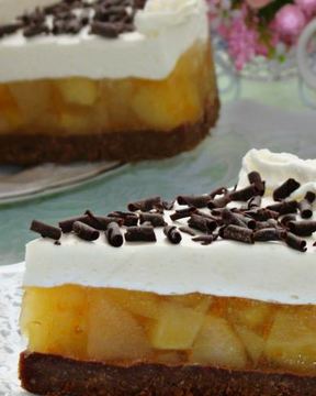 Яблочно-ванильный чизкейк