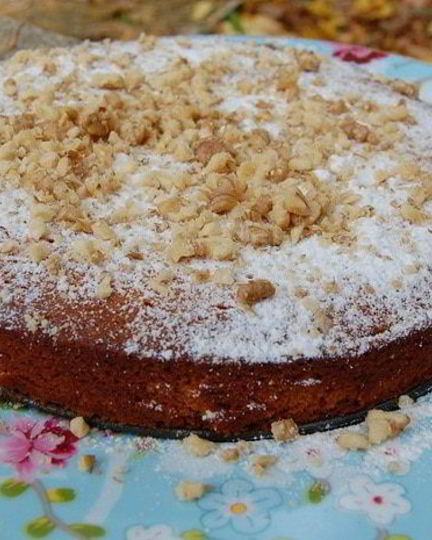 Рецепт апельсинового кекса с орехами и медом