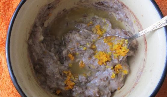 чечевичные кексы с цитрусовыми чипсами