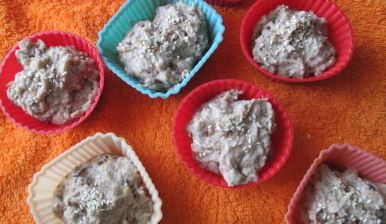 чечевичные кексы с цитрусовыми чипсами