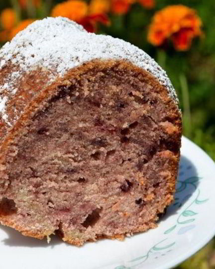 Рецепт ежевичного джемового кекса