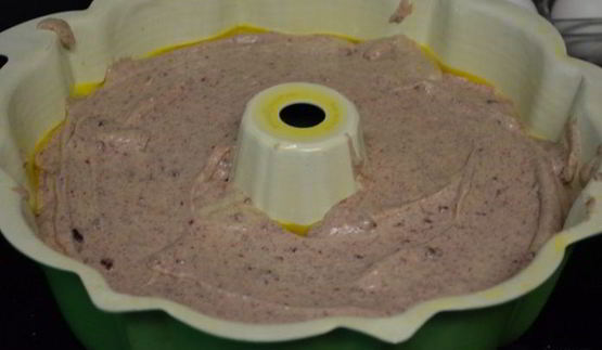 ежевичный джемовый кекс