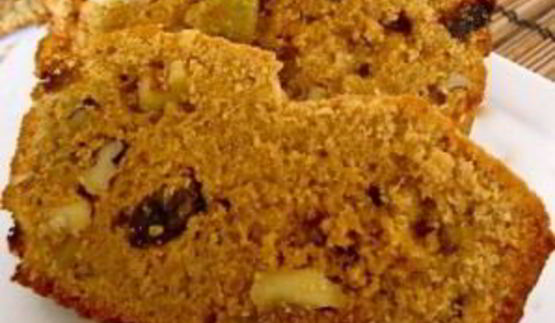 кекс с изюмом и грецкими орехами