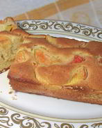 Кекс с карамелизированными нектаринами