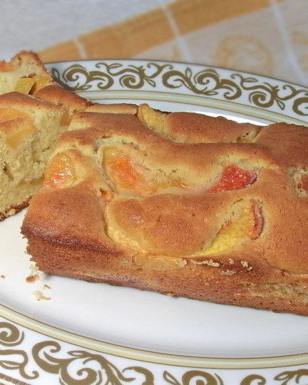 Рецепт кекса с карамелизированными нектаринами