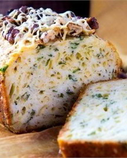 Рецепт кекса с сыром и зеленью