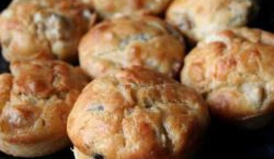 кексики с сыром и грибами