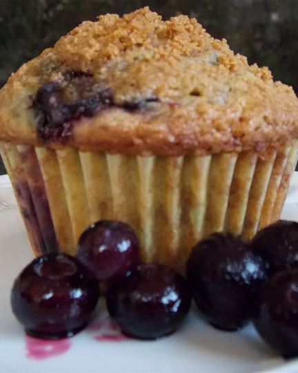 Рецепт кексиков со свежей черникой