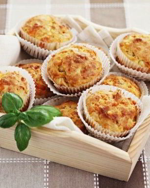 Кексы с курицей и сыром