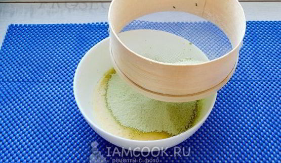 кексы с зеленым чаем