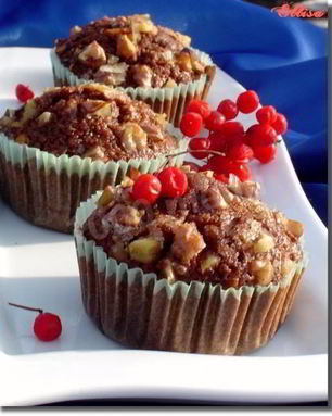 Кексы тыквенные с орехами и корицей