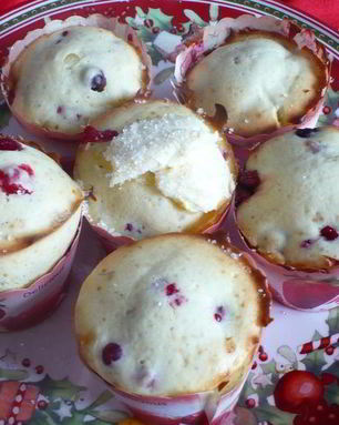 Клюквенные кексы