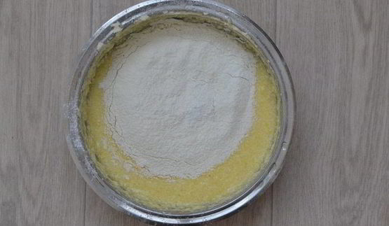 лимонный кекс с грушами