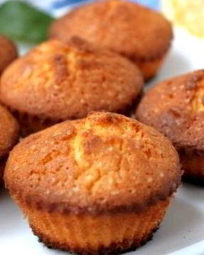 Лимонные кексы в силиконовых формочках