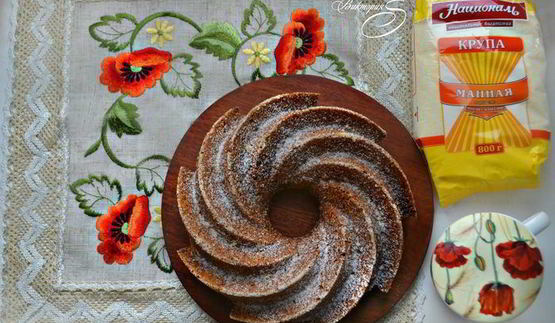 маковый кекс на манке с ароматом апельсина