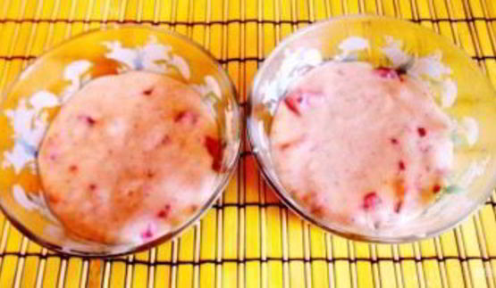 молочный кекс в микроволновке