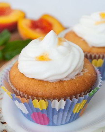 Рецепт персиковых капкейков