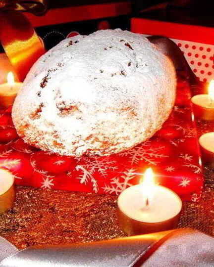 Рецепт рождественского творожного штоллена