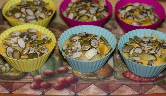 тыквенные кексы с имбирными цукатами