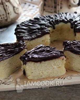 Ванильный кекс в микроволновке