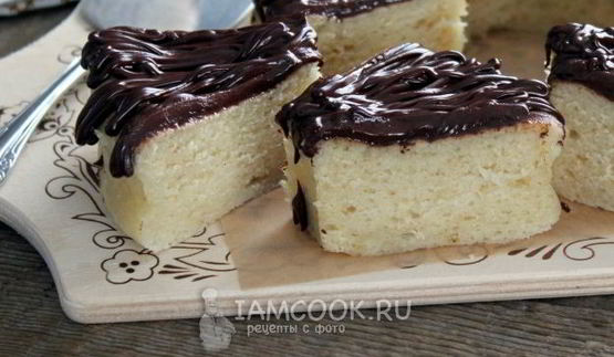 ванильный кекс в микроволновке