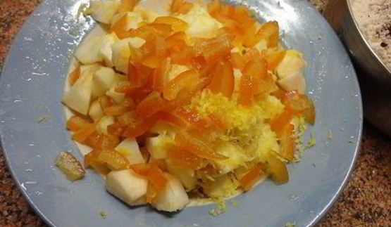 яблочно-творожный кекс