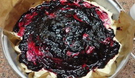 яблочно-творожный кекс