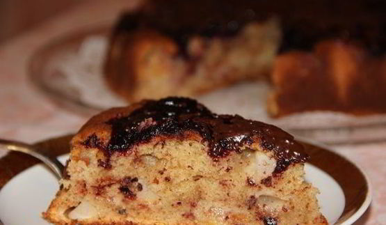 яблочно-творожный кекс