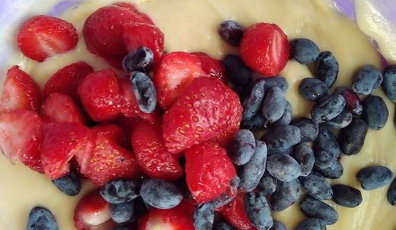 ягодные кексы с кокосовым штрейзелем