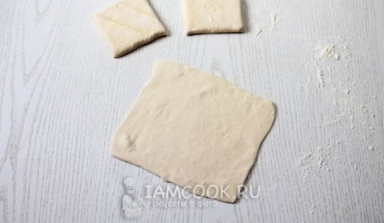 хачапури из слоеного теста
