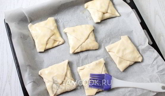 хачапури из слоеного теста