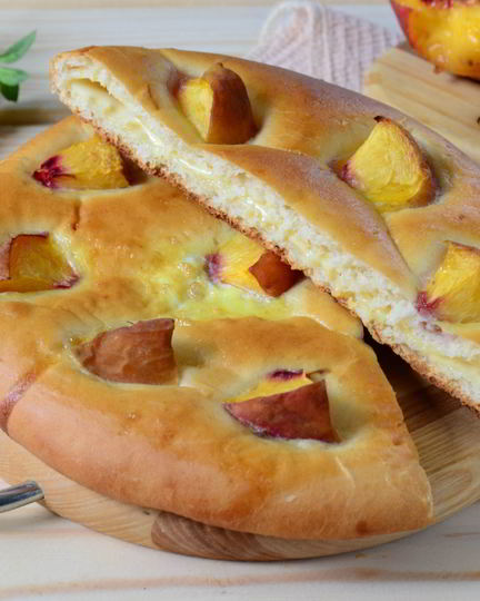 Рецепт хачапури с сыром и персиками