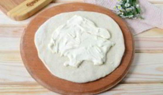 хачапури с сыром и персиками