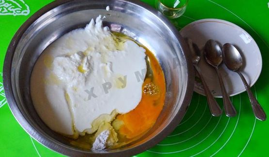 хачапури с творогом на сковороде