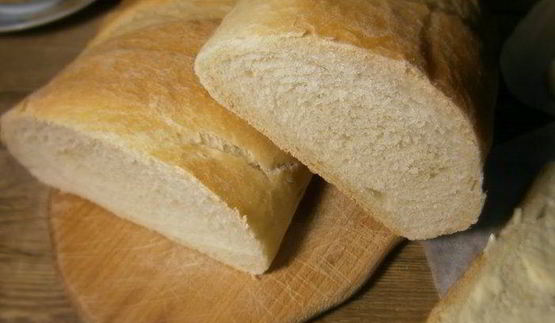 батон на долгой опаре