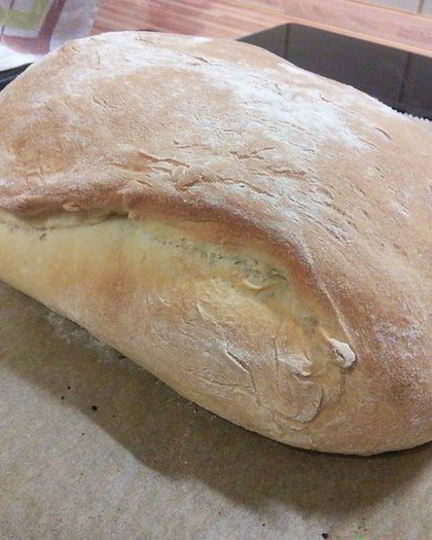 Рецепт белого хлеба с камамбером