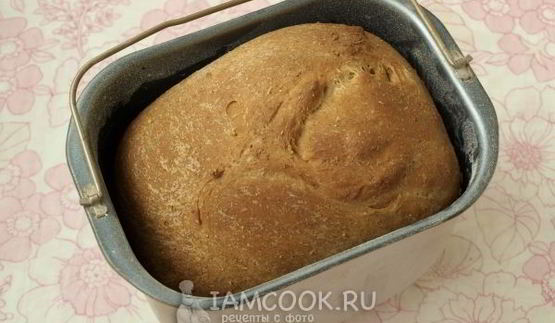 белый хлеб с отрубями в хлебопечке