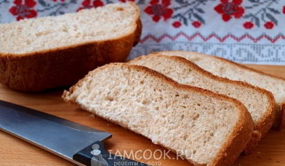 белый хлеб с отрубями в хлебопечке