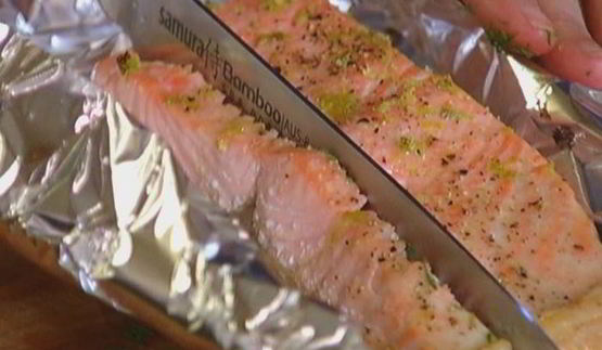 чиабатта с семгой и каперсами