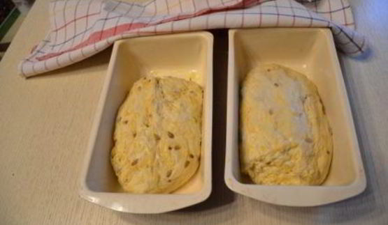 оливковый хлеб с тыквой и семечками