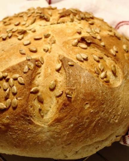 Рецепт пшенично-ржаного хлеб с семечками