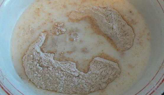 цельнозерновой пшеничный хлеб на опаре